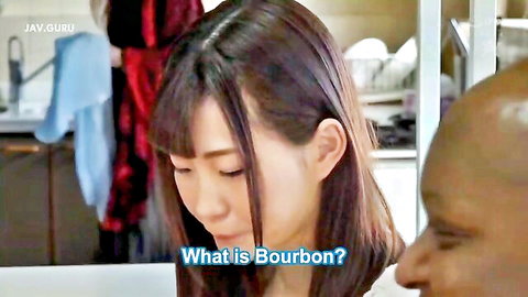 Akari Mitani in JAV homestay NTR, curious first look at foreign big dick