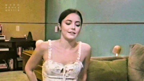 Kylie Quinn in seductive white lace lingerie, confession tease