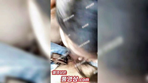 Blurry Korean amateur car sex thumbnail with handjob and oral finish