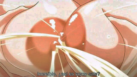 Busty anime milf gets explosive cumshot on massive tits in JAV hentai