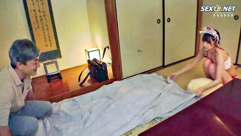 Ichika Matsumoto in sexy nurse bikini for sister rental service JAV scene