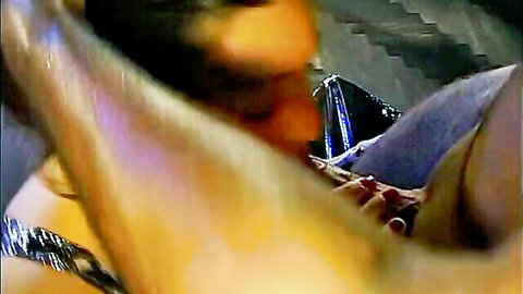 Blonde woman in bukkake gangbang covered in cum from all sides, GGG studio