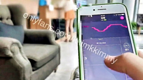 Kimmy Sun cafe remote toy control public orgasm tease