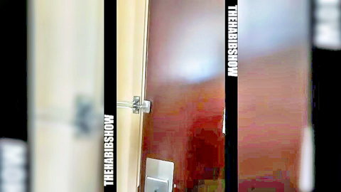 Blurry door lock scene from Niao Maross adult video, mysterious habits show