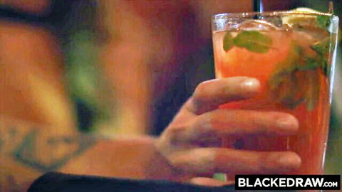 Hand gripping mojito cocktail in Blacked Raw THICC Booty Compilation