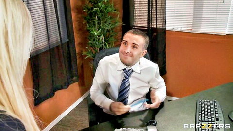 Tasha Reign big tits office seduction in high heels