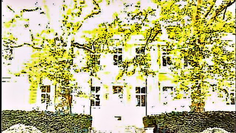 Suburban house exterior in autumn, teaser for guy fucks sexy stepdad orgy