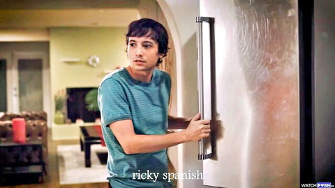 Melody Marks looking concerned in kitchen, virginity burden scene
