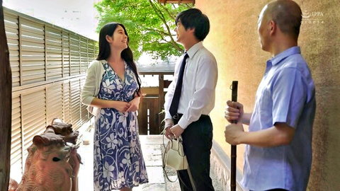Megu Fujiura in clothed family incest scene from JUQ-982 father-daughter impregnation