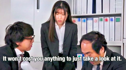 Sakura Tsuji embarrassed in office humiliation scene on company trip JAV