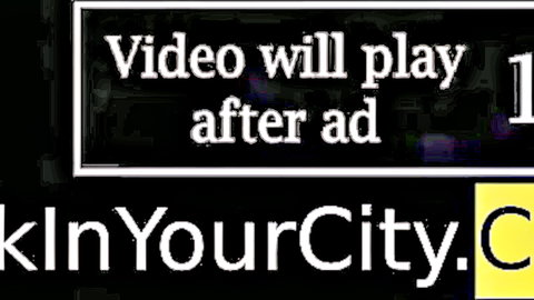 Ad overlay blocking adult video player with 'Video will play after ad' text