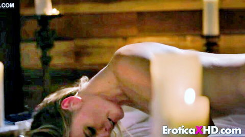 Blonde MILF Mona Wales in erotic arched nude pose
