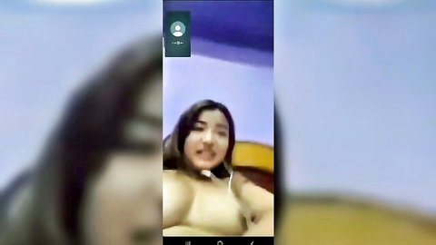 Viral Nepali Gangu Chhetri flashing medium tits on video call