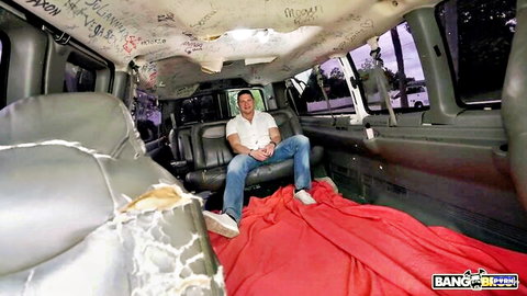 Summer Renee in BangBus van interior setup