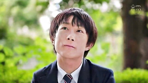 Ayaka Muto in Japanese mom at graduation scene, young man in uniform looking thoughtful