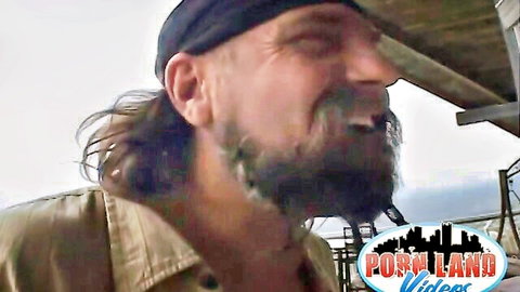 Mature bearded man with long hair in bandana, Porn Land preview for Four for the Price of One