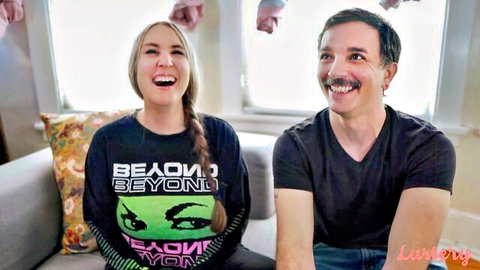 Clark and Vivian smiling couple in amateur Lustery video