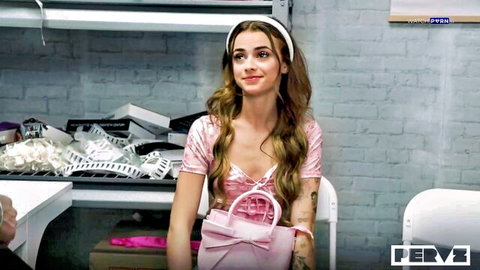 Harper Hill and Nikki Nicole in pink lingerie, stepmom rescue scene