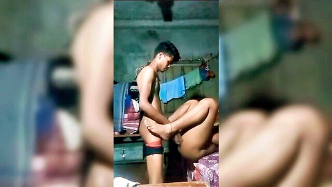 Newly married Sri Lankan couple in homemade sex video, man touching wife's nude body