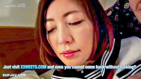 Ayano Kato and Ryo Hitomi emotional embrace in JAV wife swap scene