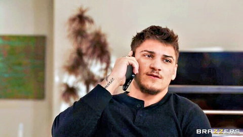 Natasha Nice in satisfying facesitting scene with handsome stud on phone