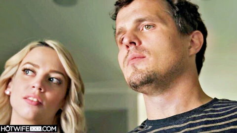 Blonde MILF Madison Summers gazes at hubby in hotwife tease