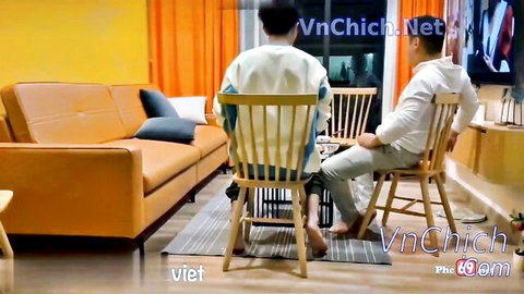 Vietnamese husband invites friend home for amateur threesome setup with wife
