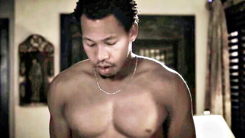 Intense shirtless stepbrother stares in jealous taboo scene with Gia Paige