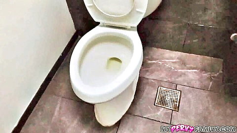 Gaby Ortega in sneaky hotel bathroom tease - stepsis adventure