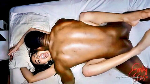 Emily Willis in intense missionary sex with Rob Piper, screaming in ecstasy