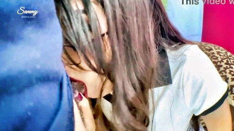 Innocent Mexican schoolgirl in uniform giving blowjob