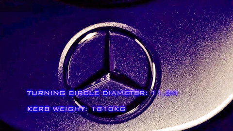 British group love party thumbnail with Mercedes logo and car specs overlay