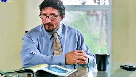 Aidra Fox stepdaughter teases mature stepdad in office setup