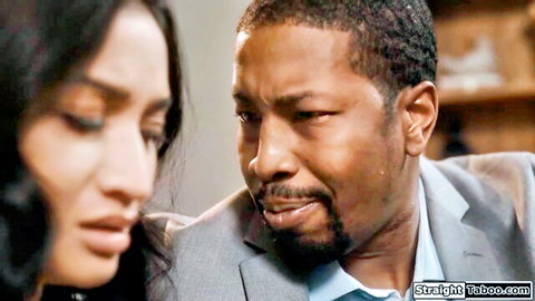 Avery Black tempts her black boss with intense eye contact