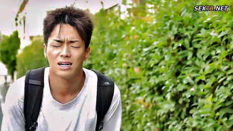 Akai Miki JAV: Young Japanese man emotional outdoors in mother-in-law impregnation scene