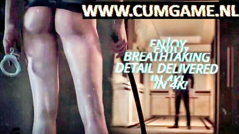 Asian woman in black dress showing bare ass, holding handcuffs and whip in BDSM scene