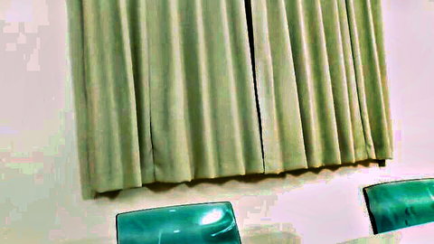 Teaser thumbnail of green curtains and chairs hinting at intimate neighbor encounter