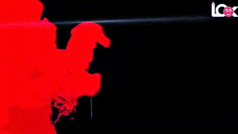 Silhouetted horny Indian MILF in red, teasing mature adult preview
