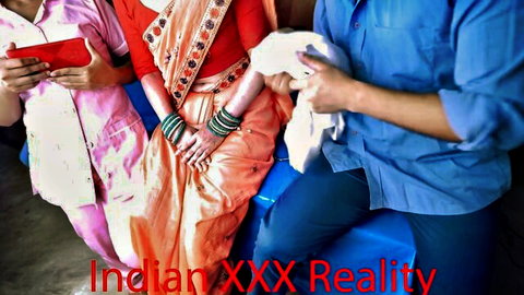 Indian desi women in saris during steamy clinic massage scene