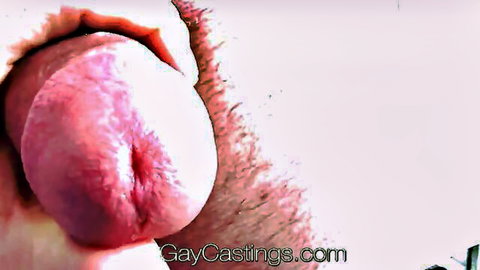 Nico Duvall's pink hairy ass and balls close-up in gay casting anal scene
