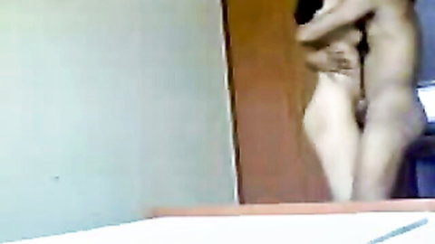 Curvy Indian college girl seduced in standing doggy by lover