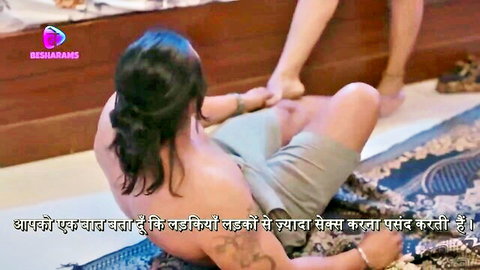 Indian bhabhi gets foot worship from devar in steamy web series