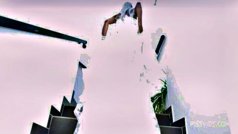Veronica Leal wet bride in extreme upside-down pose