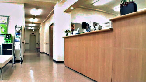 Young Japanese woman in sexy hospital scene
