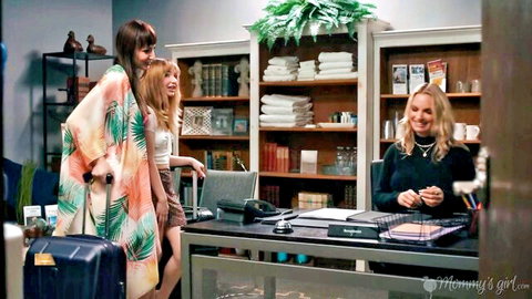 Lexi Luna and Demi Hawks in teasing office encounter, Mommy's Girl
