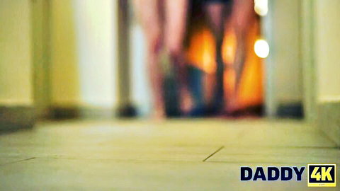 Britney Dutch in seductive hallway tease, Daddy 4K napping helper