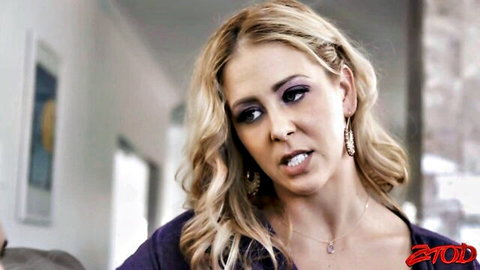 Cherie DeVille blonde MILF in intense reaction during hardcore scene