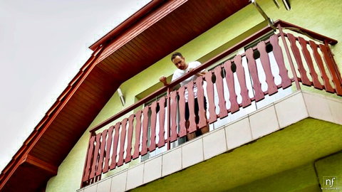 Josh Finley and Foxii Black in teasing balcony scene, Nubile Films