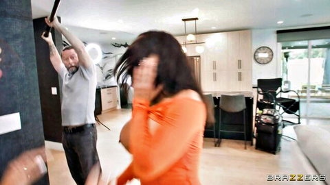 Luna Star and Esperanza Gomez in steamy Latina kitchen sex scandal