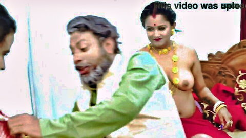Indian stepfather-in-law touches topless newlywed daughter-in-law in jewelry